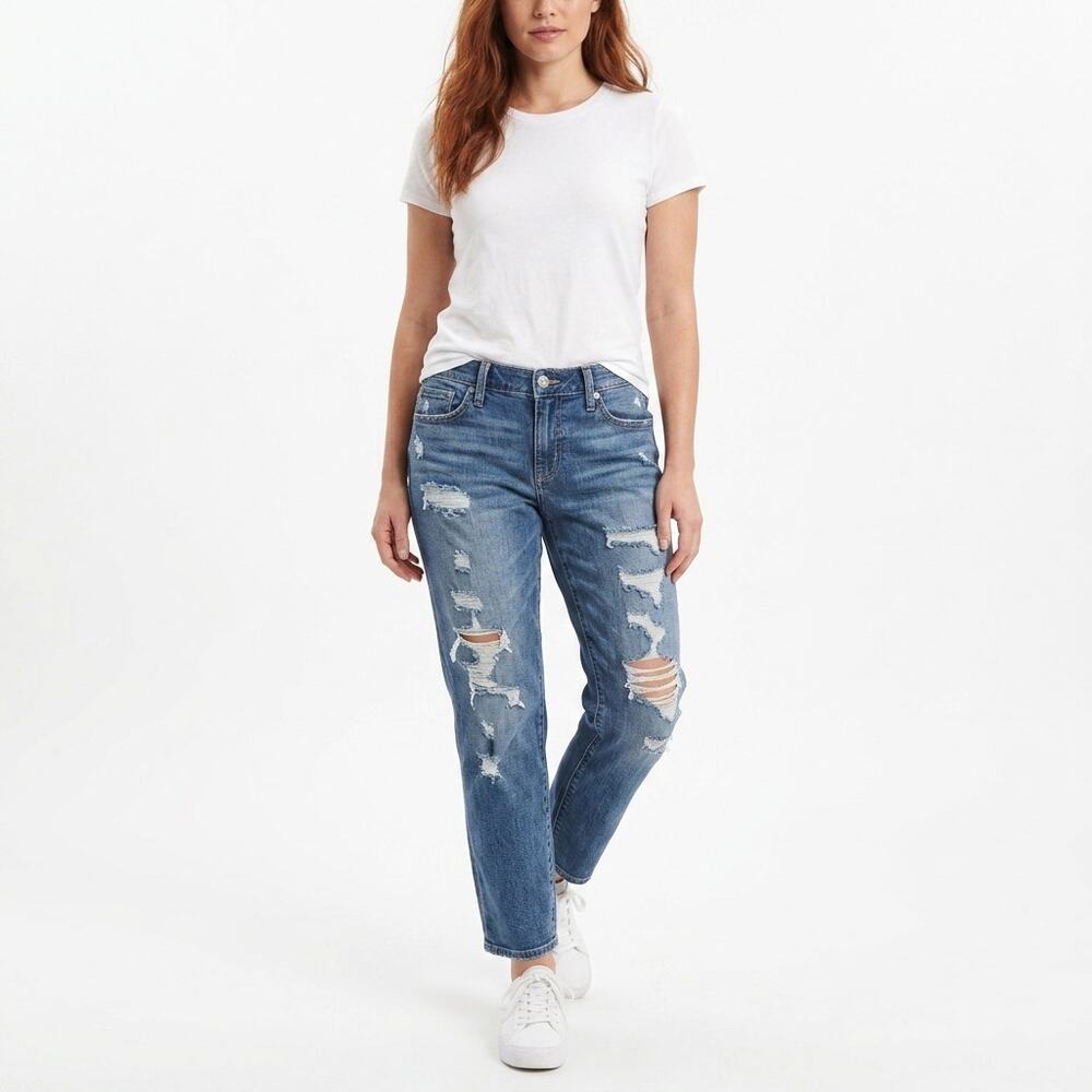 HOLLISTER CALIFORNIA Boyfriend Stretch Jeans Women Relaxed Denim Size 29